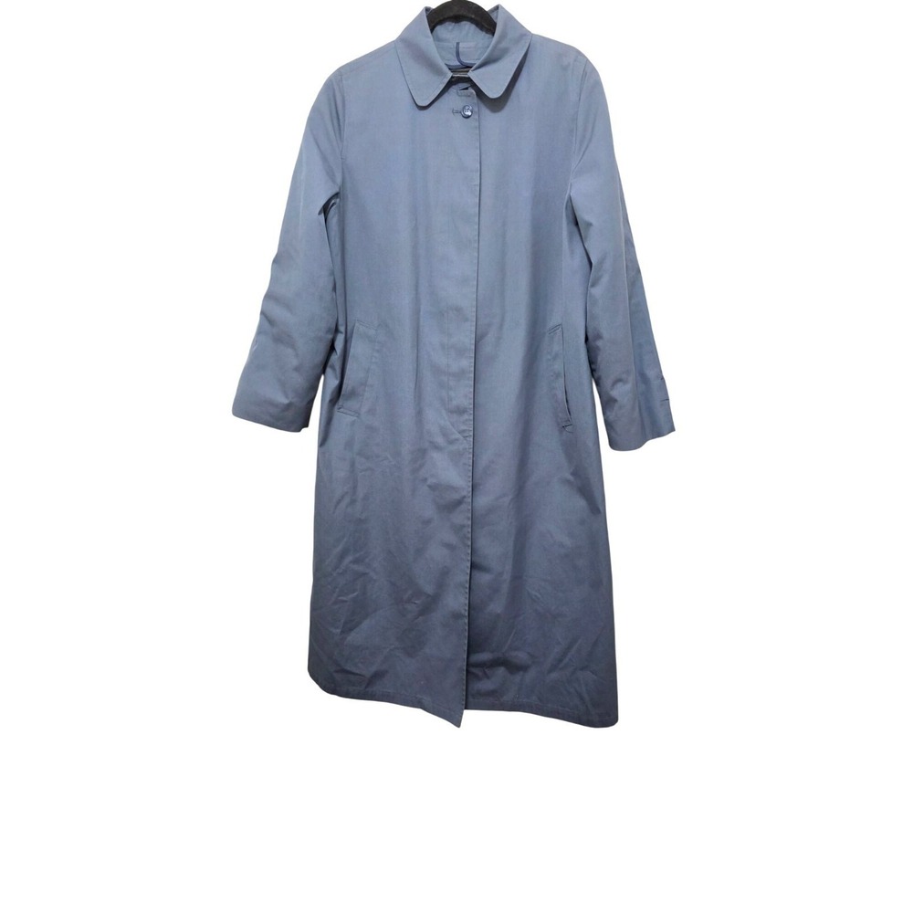 Vintage London Fog Main coats Blue Women Long Coat Size 14